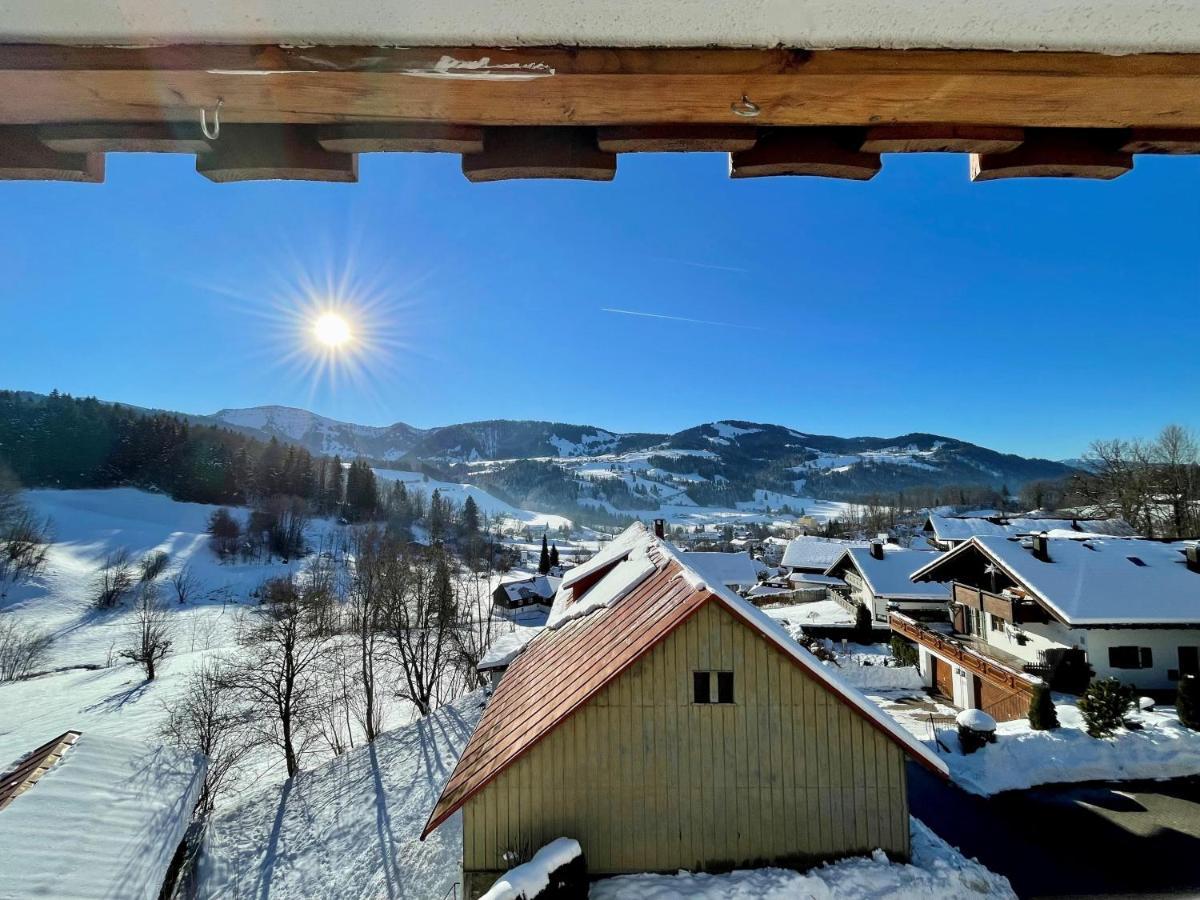 Ferienwohnung Alpenliebe-Mit Bergblick Oberstaufen Exterior foto